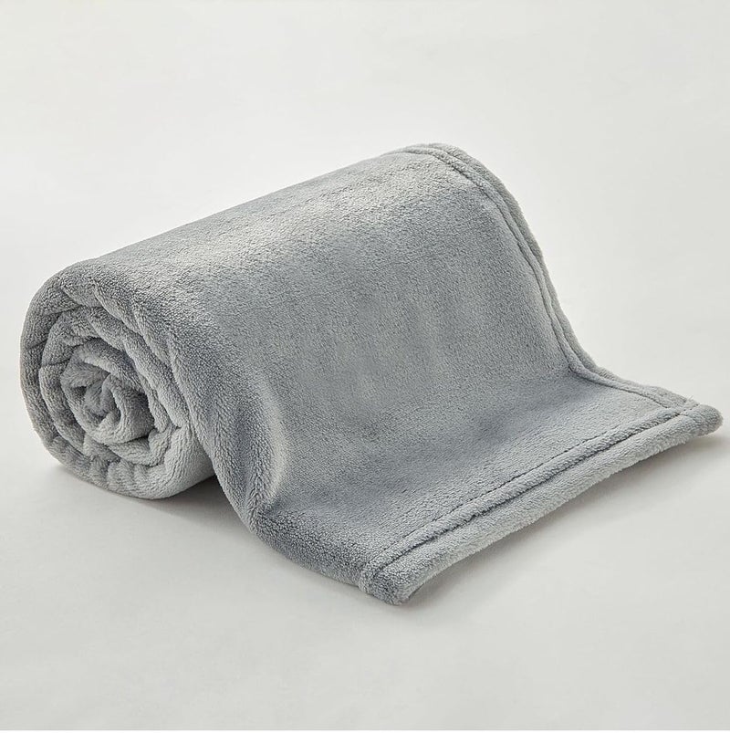Butterthief Flannel Swaddle Baby Blanket for Newborn Babies Soft All Seasons Wrapper Sheet for New Born Boys & Girls (70x100 cm, 0-2 Years) (Light Grey) - Image 2