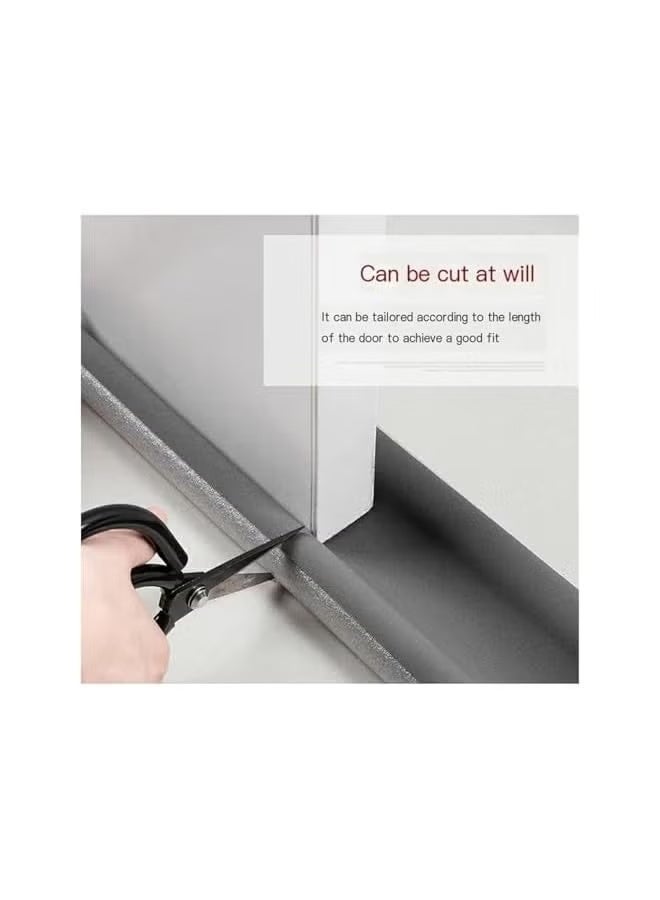 VELVETCOVE Twin Door Draft Stopper, Double Side Under Door Bottom Seal Strip Noise Blocker | Door Sweep Draft Blocker for Door | 10 * 95cm | - Image 4