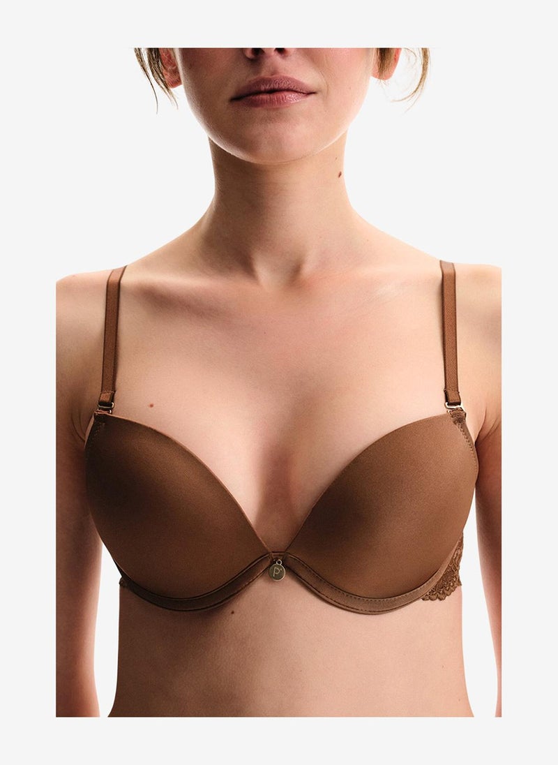 Penti Women Wow Essetials Brown Strapless Wired Padded Bra - Image 3