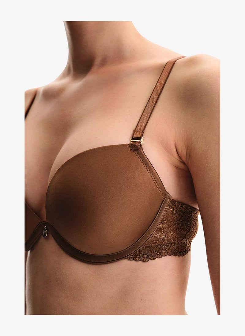 Penti Women Wow Essetials Brown Strapless Wired Padded Bra - Image 4