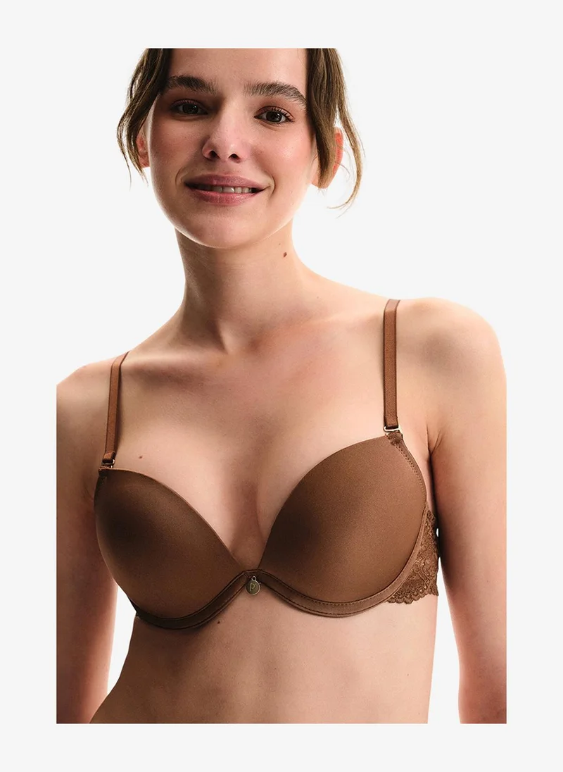 Penti Women Wow Essetials Brown Strapless Wired Padded Bra