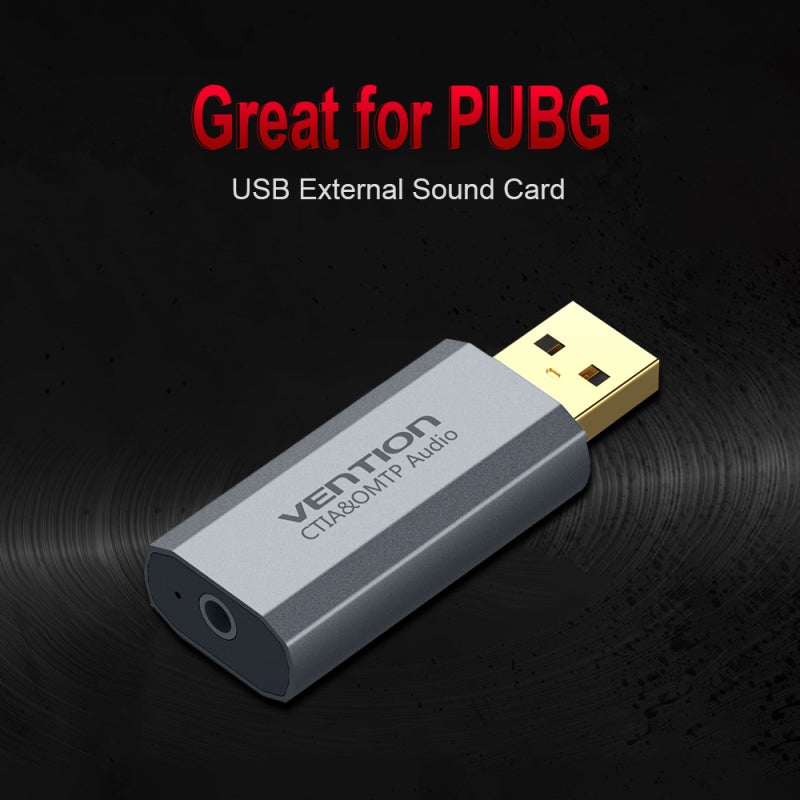 بطاقة صوت USB: سبائك الألومنيوم، تأثير صوتي عالي الجودة (Hi-Fi)، بدون برامج تشغيل، 12 تأثيرًا صوتيًا، محيطي 7.1 - مرشح تنقية صوت محمول (DAC) لتحسين الصوت للألعاب والكمبيوتر والاستخدام الصوتي الخارجي - Image 5