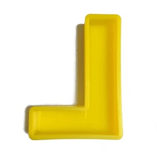 R H Lifestyle Resin Art Silicone Individual Alphabet Moulds, Alphabet Resin Mould Epoxy Resin Art with Mold Silicon Jewellery Moulds Resin Art Kit for Beginners 6.2 INCH (Letter L) - Image 1