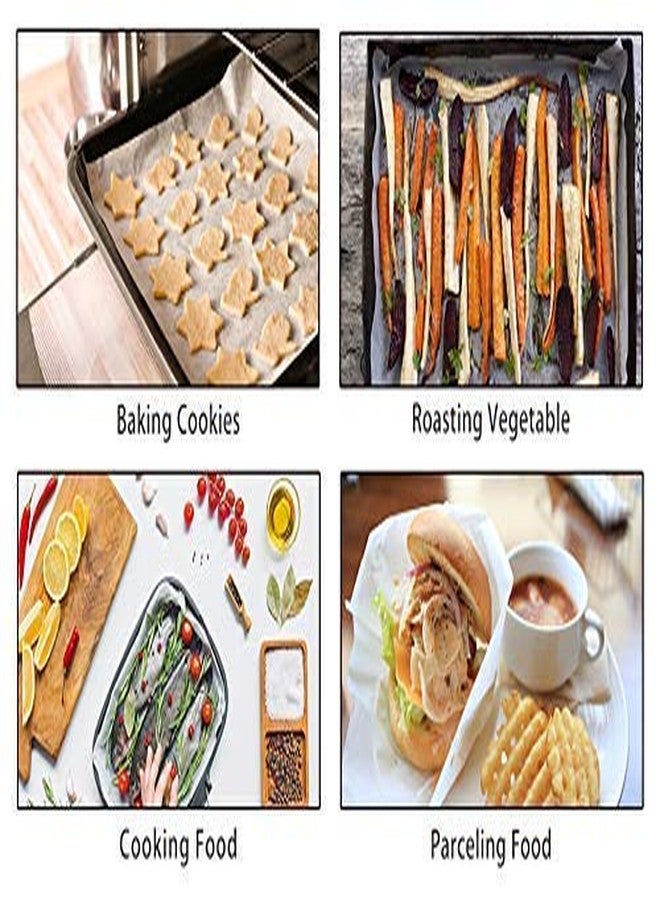 Maher Bedding Maher Butter Paper Non Sticky, Oil & Greased Proof for Pizza, Sandwich, Burger Suitable for Baking of Cake & Cookies Pack of 50 Sheets (Size-10x10 Inch) - Image 2