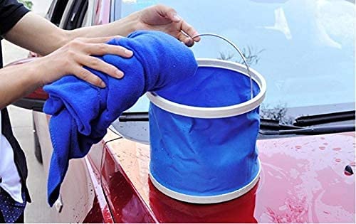 DITCAFOS Collapsible Foldaway Bucket Portable Foldable Water Pail for Outdoor CampingCar WashingFishingHikingMulti Color - Image 4