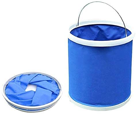DITCAFOS Collapsible Foldaway Bucket Portable Foldable Water Pail for Outdoor CampingCar WashingFishingHikingMulti Color - Image 1
