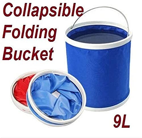 DITCAFOS Collapsible Foldaway Bucket Portable Foldable Water Pail for Outdoor CampingCar WashingFishingHikingMulti Color - Image 5