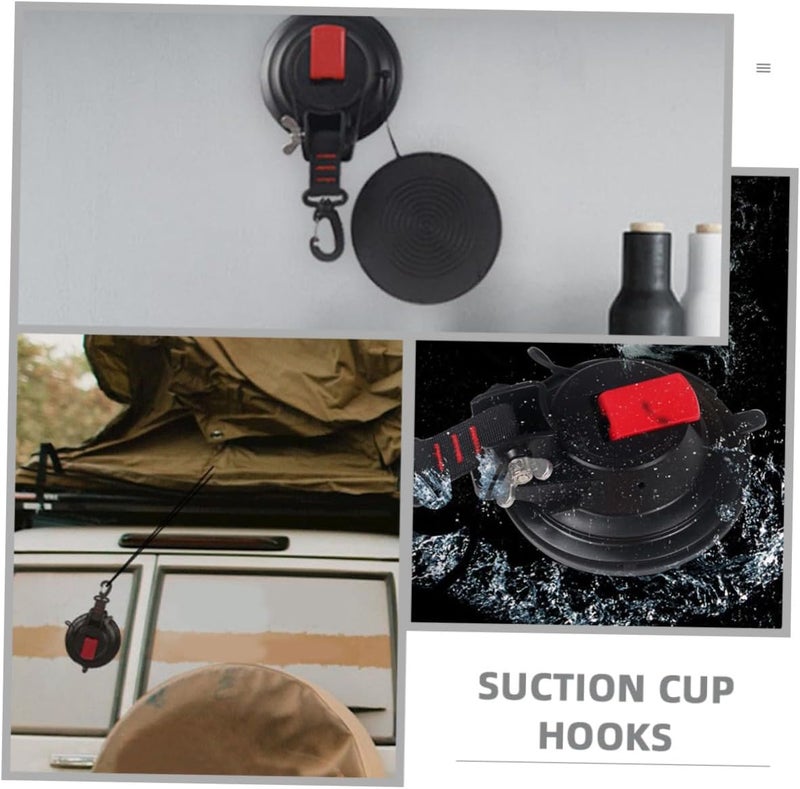 All environment compatible Outanaya Heavy Duty Car Suction Cup Hooks 12cm Vacuum Rotatable Sucker Hangers 2pcs Rubber Punch-Free Hooks for Outdoor Tent and Vehicle Storage Processed natural substance Gulf climate tested upgraded quality High strength upgraded material Comfort grip Low wear optimized design Full land route delivery Liquid tight joint Light & heavy use compatible Moisture proof Storage burden minimized build Gulf market trial optimized design Matte anti slip finish Multiple local stock source Flexible varied design Protective coating Trendy varied sizing alternatives Riyadh Jeddah Dammam ship Space saving design picks Daily life matching design Globally selected raw material Multi-use well-engineered build Dense area priority deliver Repeated use trusted quality Trendy economical quality - Image 5