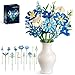 Loyratche Blue Flower Bouquet Building Set Compatible with Lego Flowers for Adults Artificial Botanical Collection Kit for Valentines Day Mothers Gifts Home Room Desk Shelf Decor - Image 2