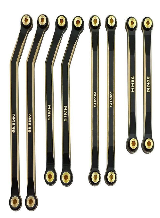 RCLIONS Higher Extra Clearance RC Links Linkage Set for 1/24th Axial SCX24 Bronco C10 JLU CRC RC Crawler Car Upgrades Parts (Black) - Image 2