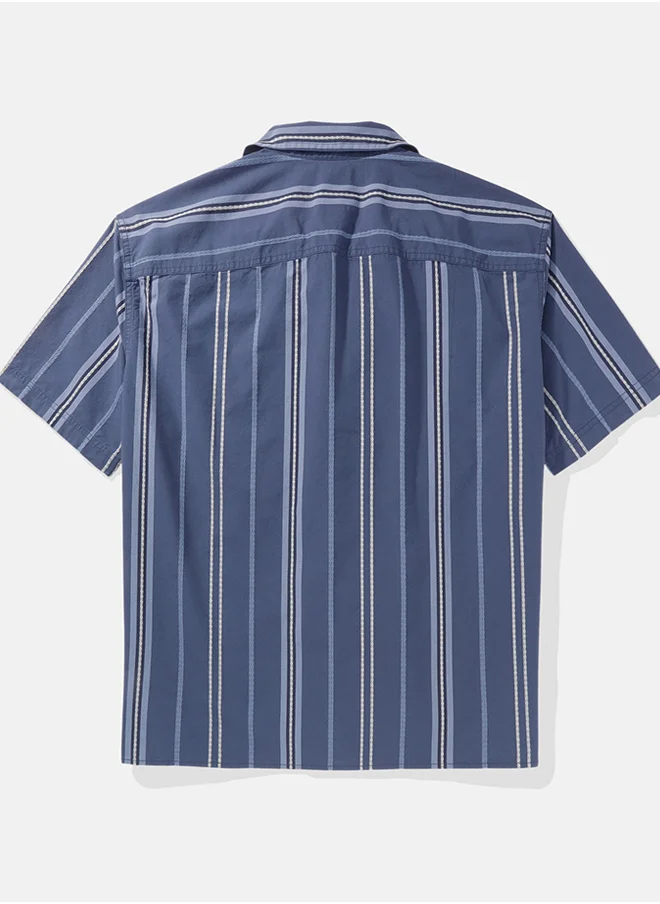 American Eagle Relax Fit Tropical Printed  Shirt