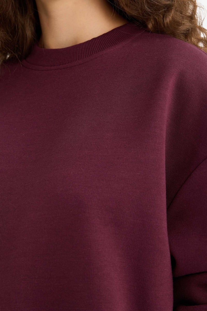 ديفاكتو سويت شيرت قصة عادية برقبة مستديرة - Image 4