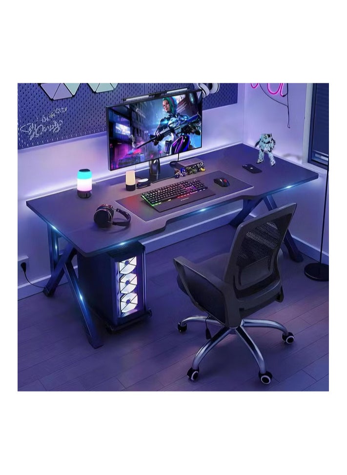 Generic - K-Shaped Gaming Desk, 120cm Gaming Table, Ergonomic PC Desktop Computer Desk, Home Office Desk, Versatile Gaming and Learning Solution for the Modern Family, Perfect for Students and Gamers - Image 1