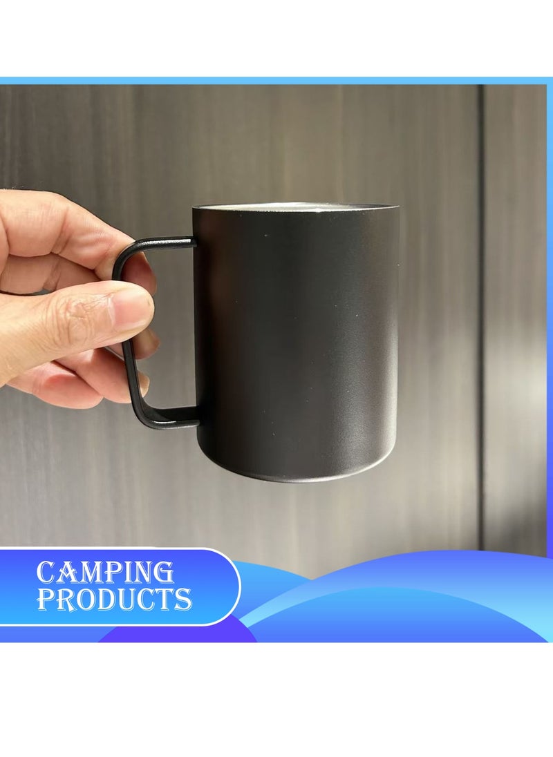 Manful Stainless Steel Matte Black Mug 350ML  - Image 2