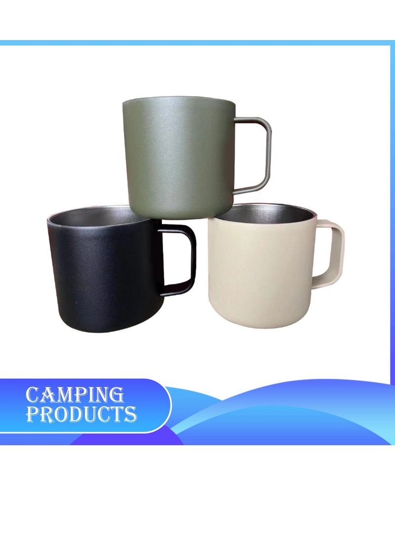 Manful Stainless Steel Matte Black Mug 350ML  - Image 5