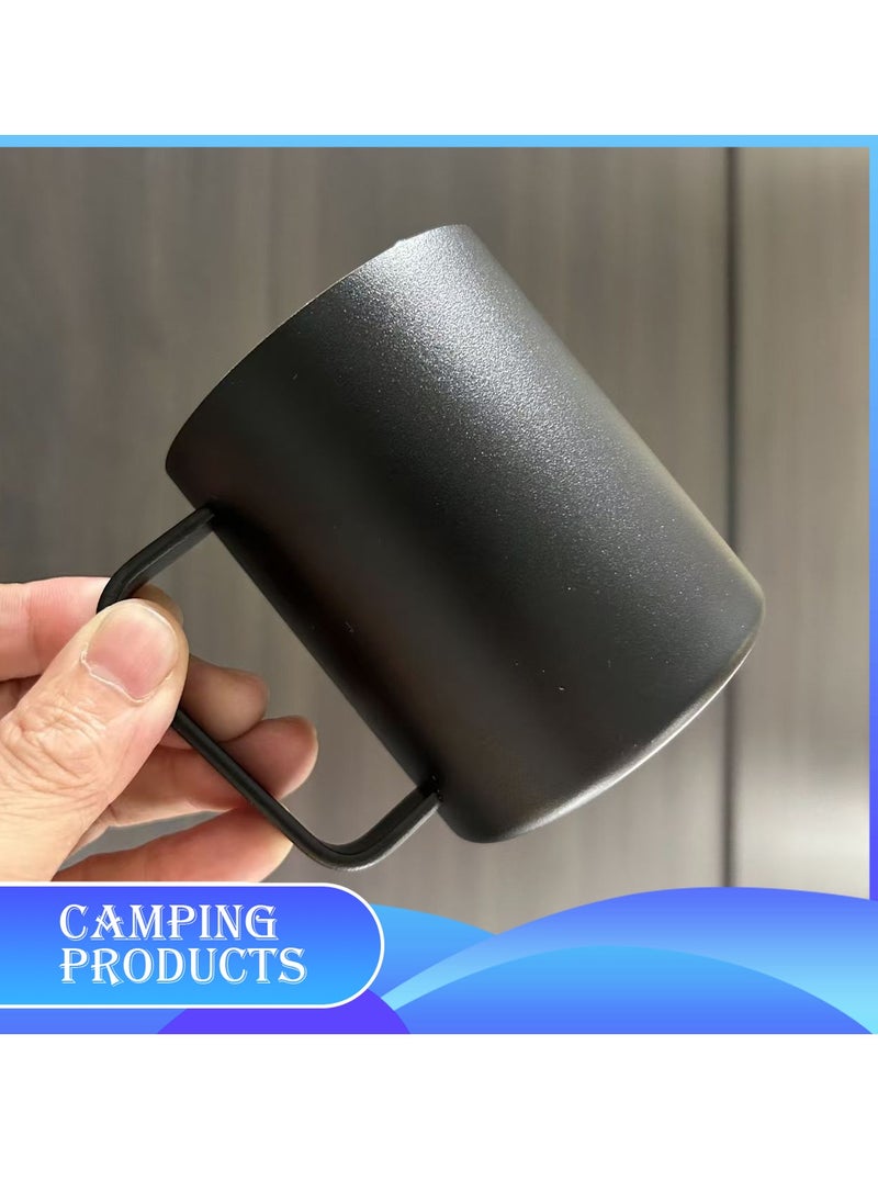 Manful Stainless Steel Matte Black Mug 350ML  - Image 3