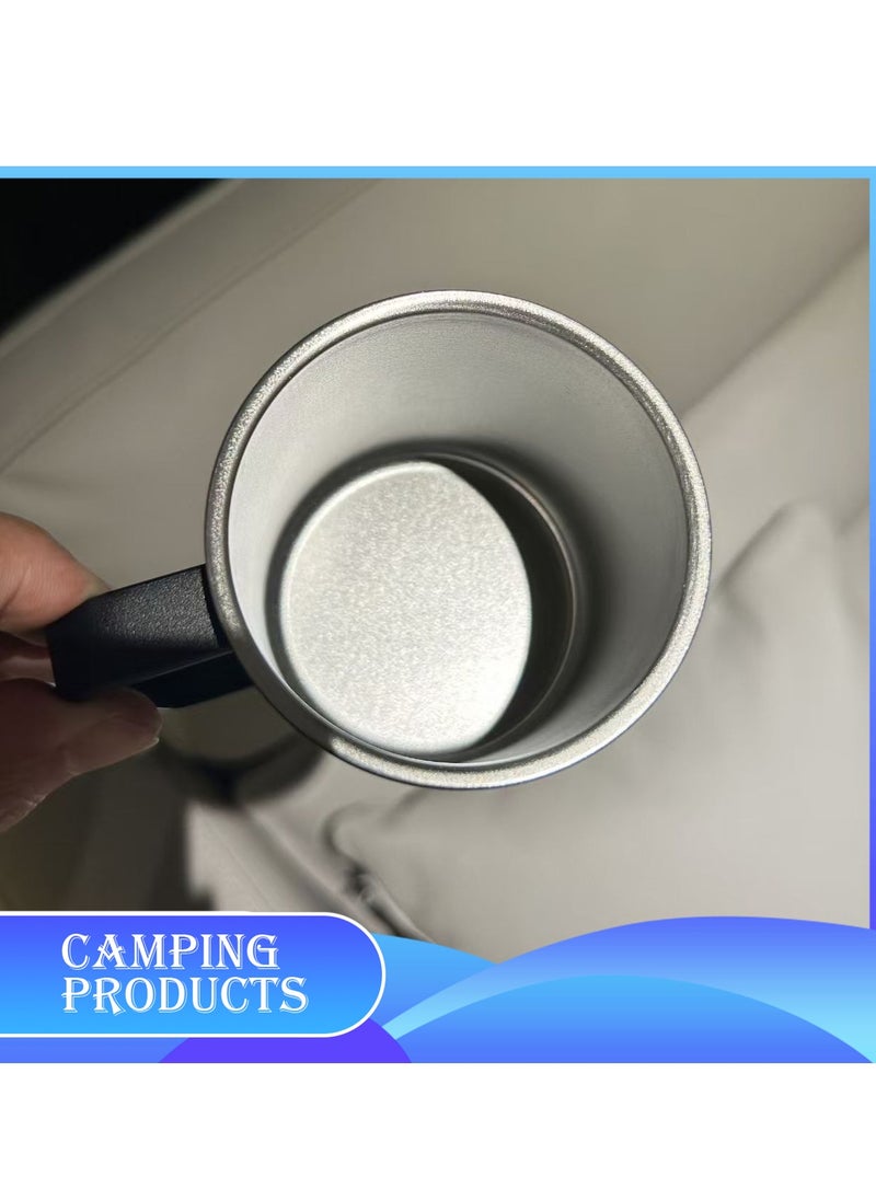 Manful Stainless Steel Matte Black Mug 350ML  - Image 4