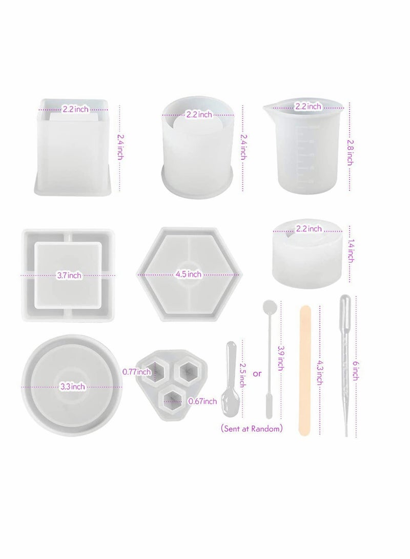 KASTWAVE 28Pcs Epoxy Resin Molds - Image 2
