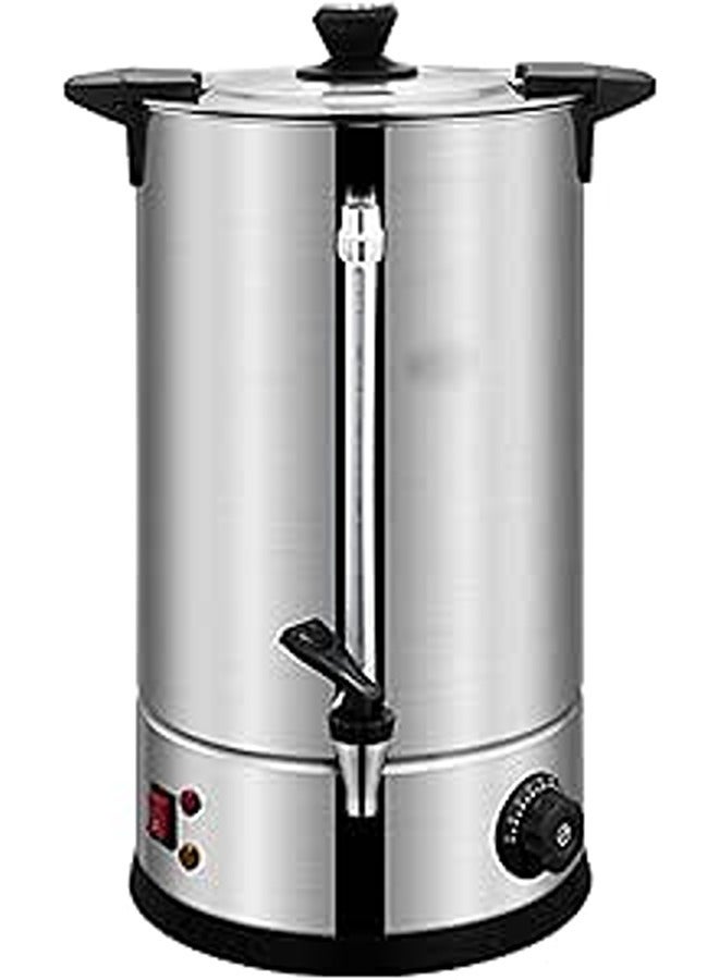Stainless Steel Electric Hot Water Boiler Catering Urn, Large Capacity Insulated Container, External Water Gauge, Overheating Protection (15Liter) 