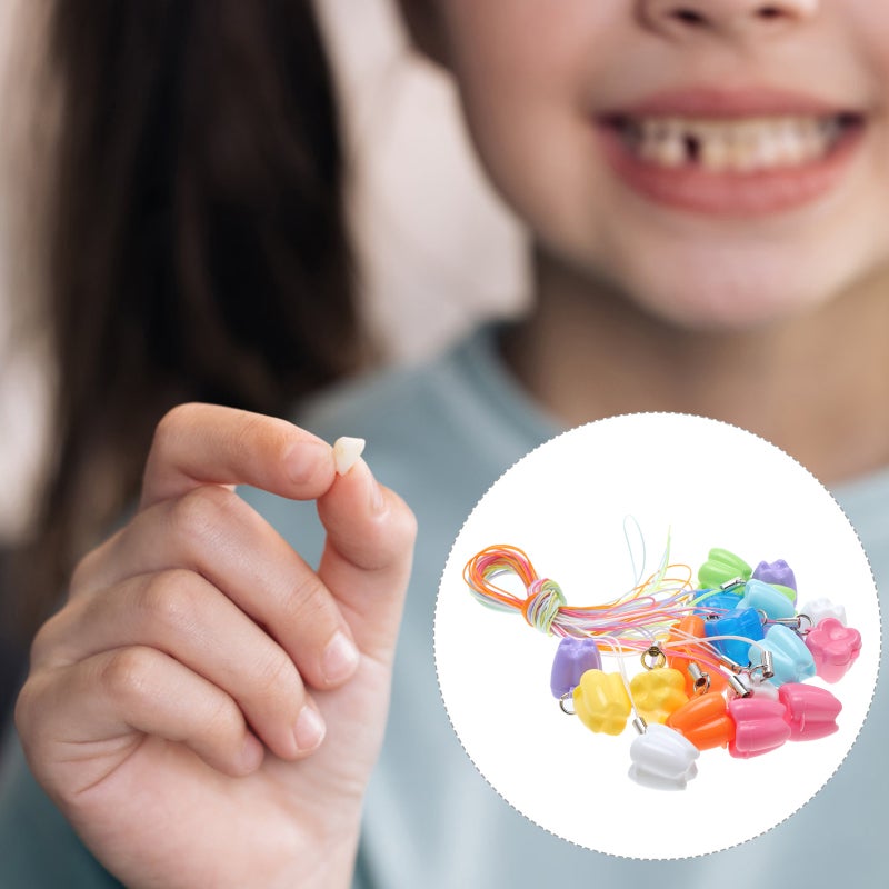 Baby Tooth Storage Compact 2x2x2cm Bear-Shaped Design - Teeth Keepsake Box Gentle Safe Material Children Tooth Case for Kids Imaginative Play - Image 2
