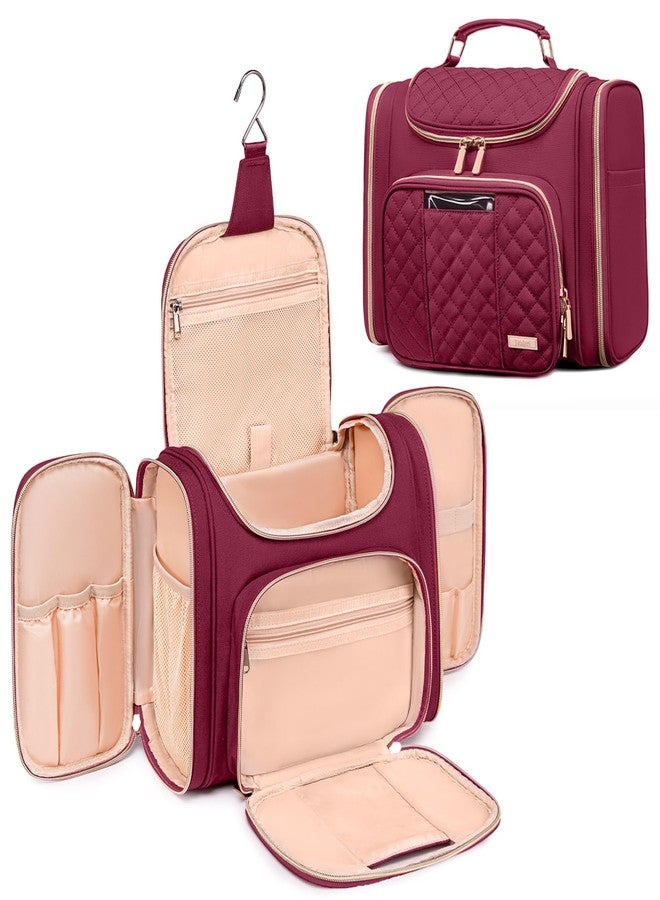 Tealari Large Toiletry Bag for Women Men,Bathroom Bag,Water Resistant Shower Bag,Makeup Bag,Toiletry Bags for Traveling,Hanging Toiletry Bag with Transparent Waterproof Phone Pocket - Image 1