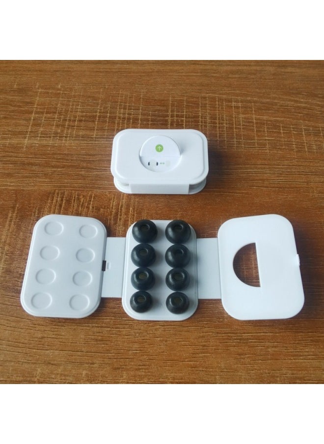 Generic Suitable For Airpodspro2 Earplug Ear Cap Earphone Plug Cover 3 Generation For Apple Wireless Bluetooth Replacement 3 Generation Silicone-Color:8 Memory Earplugs + 8-position Cardboard  - Image 1