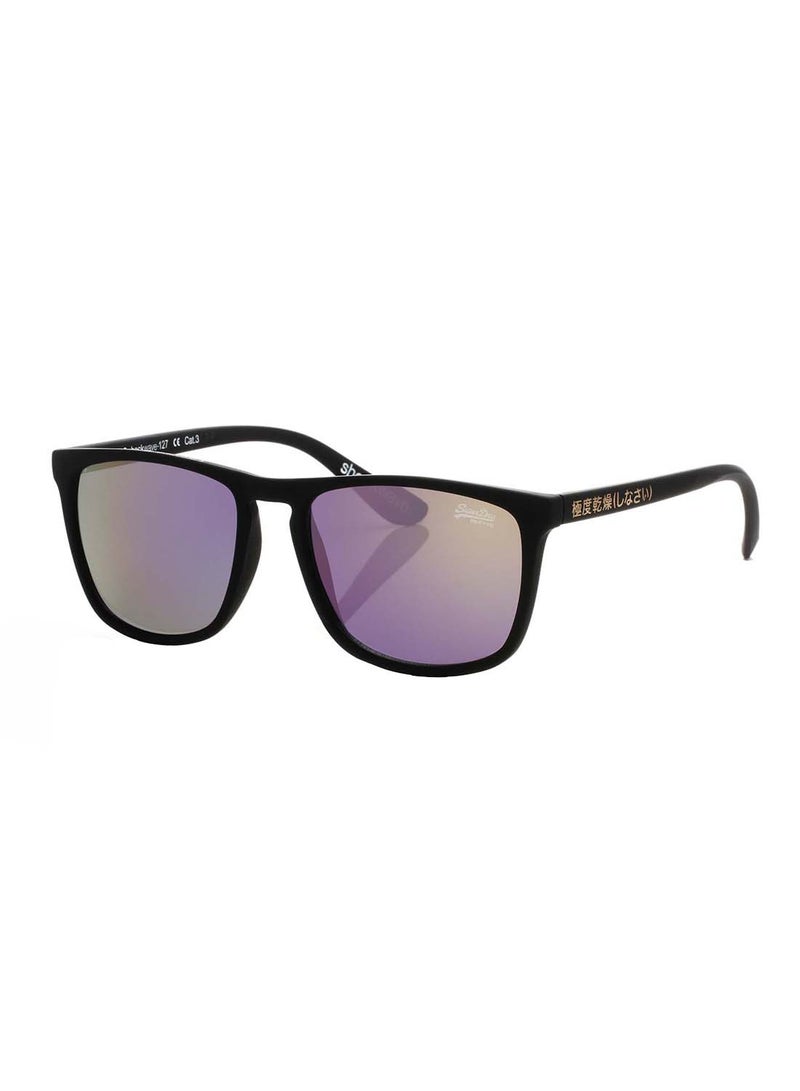 Superdry SHOCKWAVE Full-Rim Rectangular UV Protection Sunglasses - Purple - Image 1
