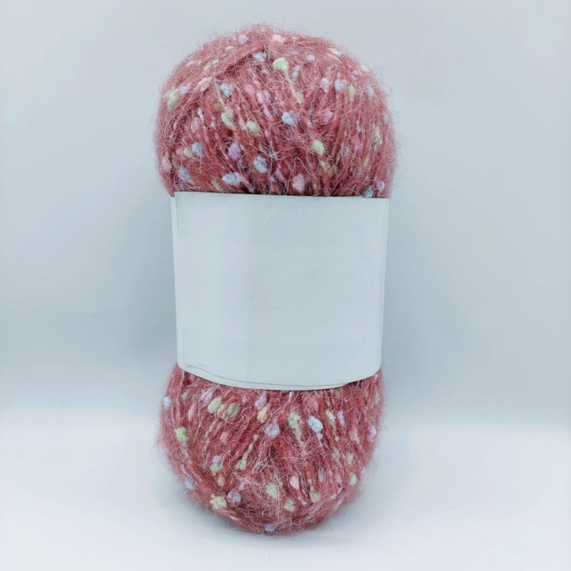 50g/roll Colorful Dots Mohair Yarns Soft Thread DIY Hand Knitted Crochet Woven for Scarf Shawl Crafts，I - Image 1