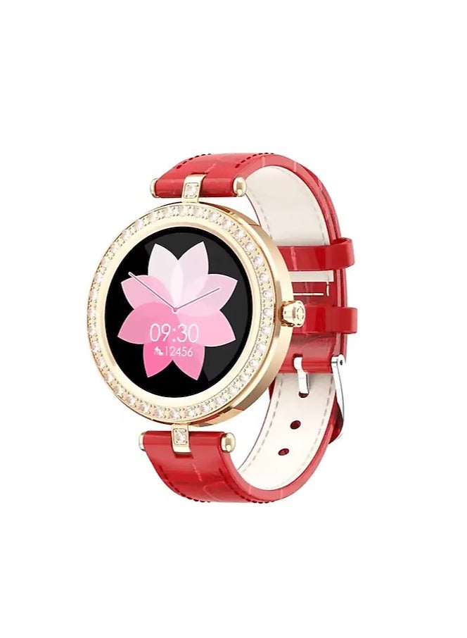 Haino Teko Germany Stylish Smart Watch RW-21 for Girls and Women with Bluetooth Call, Heart Rate and Many More - Gold Dial - Image 2