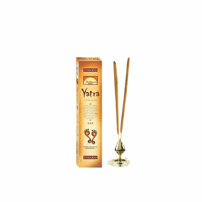 YATRA INCENSE STICKS | AROMATIC AGARBATHI | - 24 G X 6 = 144 GRAMS | AGARBATTI FOR POOJA, CHARCOAL FREE INCENSE STICKS,100% |