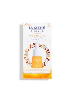 Lumene Lumene [Valo] Nordic-C Glow Boost Essence - Hydrating & Brightening Serum with Vitamin C, Hyaluronic Acid + Arctic Cloudberry for Visibly Radiant Skin - Vegan + Works for All Skin Types (0.5 fl oz)  - Image 2