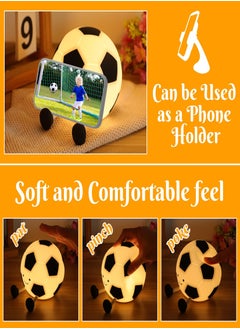 A&W Football Night Light – Rechargeable Cartoon Silicone Lamp with 3-Level Dimming, Touch Control & Timer, Inspires Kids' Love for Football, Bedside Nursery Light for Gifts & Room Décor  - Image 3