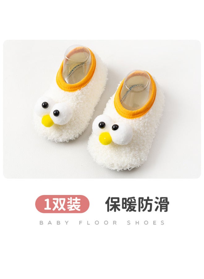 Autumn And Winter Thickened Baby Children's Floor Socks Cartoon Doll Anti-slip Socks Socks Indoor Warm Toddler Socks Shoes
