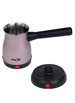istanbuli istanbuli gold stainless steel turkish coffee maker with 800 w power and 360-degree rotational base  - Image 4