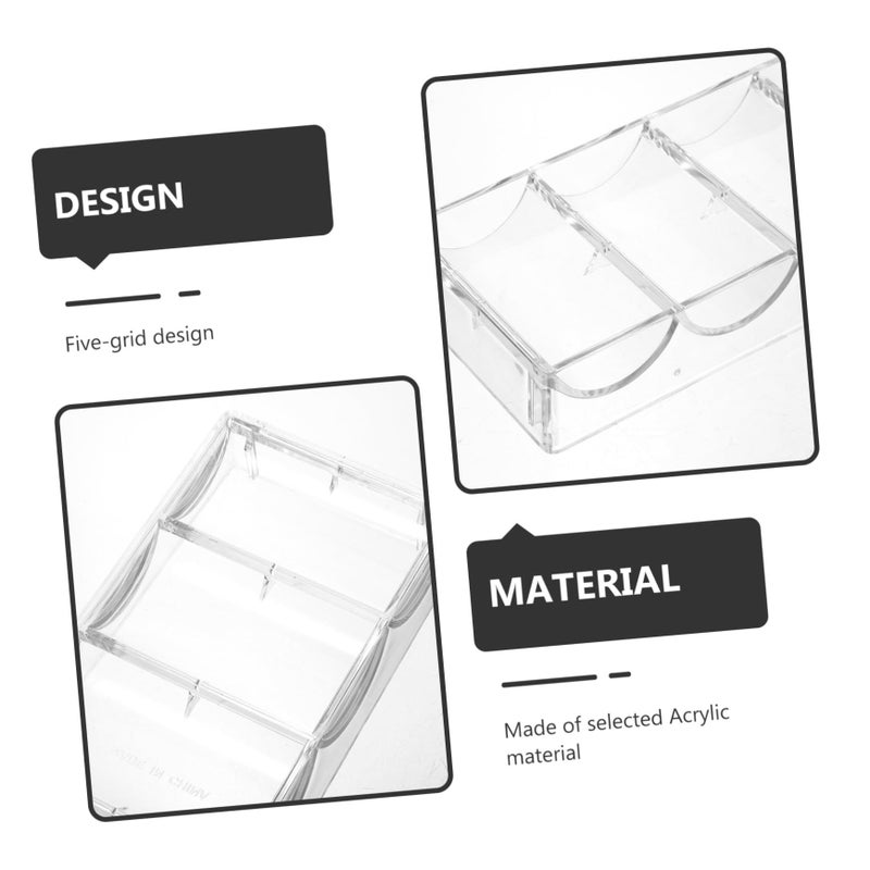 Multi Functional Portable Poker Chip Holder Transparent Storage Box Wear Resistant Organizer - Image 5