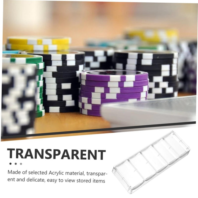 Multi Functional Portable Poker Chip Holder Transparent Storage Box Wear Resistant Organizer - Image 3