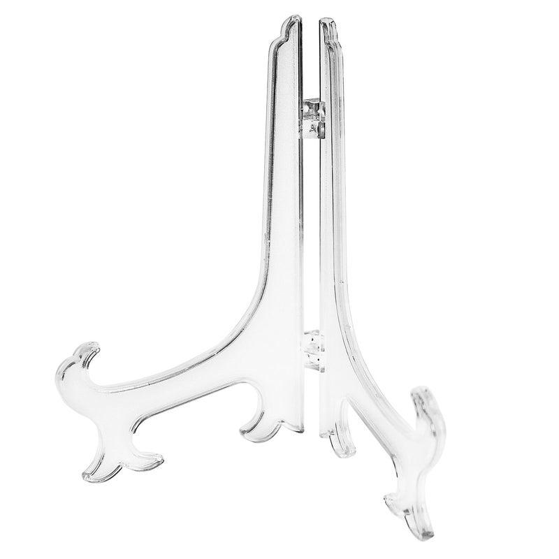 Super Z Outlet Plastic Easels 12 Pack Clear Easel Stands Easel Display Stand for Photo, Place Card, Collectibles, Light Items - Perfect for Wedding Cards, Party, Home, Party Decorations (8 Inches) - Image 2