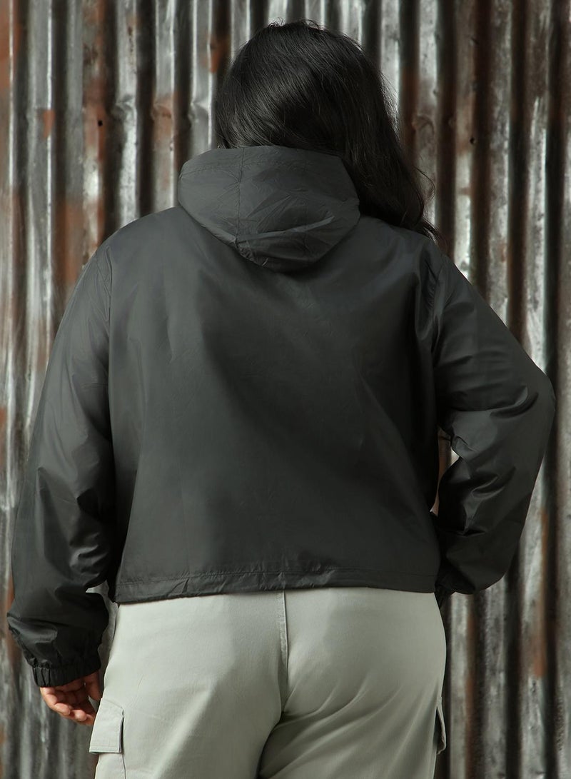 HIGH STAR Women's Black 100% Polyester Solid Jacket - Image 3