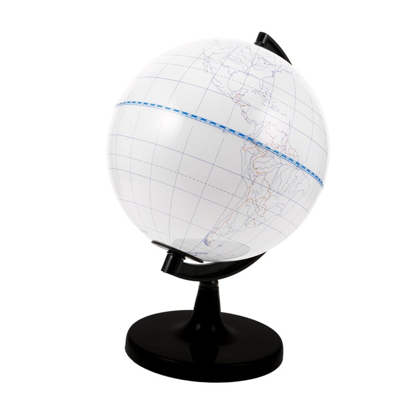 DIY Unpainted Floating Globe World Map Desk Craft Practical Decor 29X21.5X21.5CM - Image 2