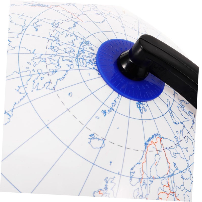DIY Unpainted Floating Globe World Map Desk Craft Practical Decor 29X21.5X21.5CM - Image 4