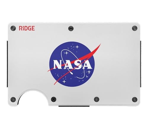 The Ridge Ridge Wallet for Men - Slim Minimalist Compact Wallet and Card Holder, RFID Protected Front Pocket Wallets for Men with Integrated Cash Strap (NASA Glow) - Image 4