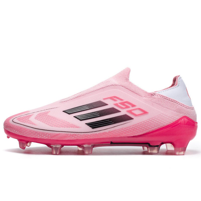 New F50 High-Top Football Shoes For Male And Female Students With Long Spikes And Broken Spikes For Outdoor Sports Professional Competition Training Shoes - Image 1