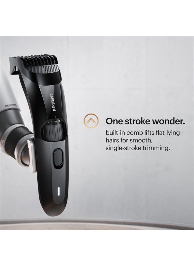 manscaped - ® The Beard Hedger™ Premium Men's Beard Trimmer, 20 Length Adjustable Blade Wheel, Stainless Steel T-Blade for Precision Facial Hair Trimming, Cordless Waterproof Wet/Dry Clipper - Image 1