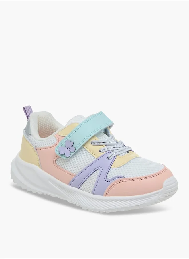 فلورا بيلا من شو إكسبرس Girls Colourblock Sneakers With Hook And Loop Closure