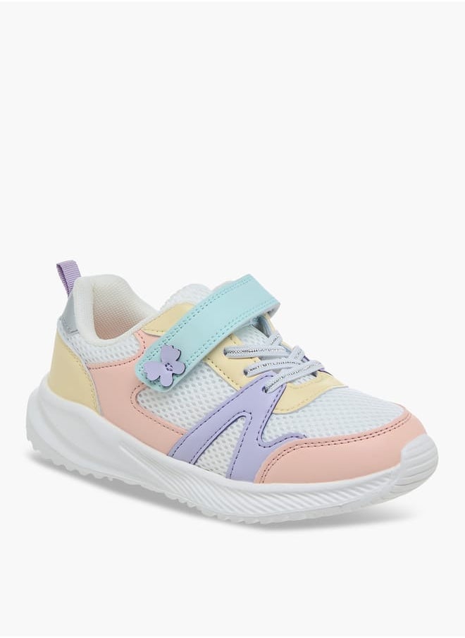 Flora Bella By Shoexpress Girls Colourblock Sneakers With Hook And Loop Closure  - Image 1