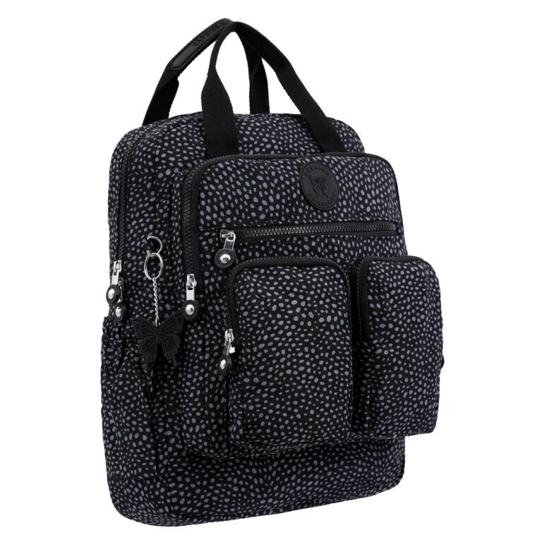 مجموعة كابريس حقيبة ظهر نسائية من Caprice Collection مصنوعة من النايلون – خفيفة الوزن ومقاومة للماء وتصميم متعدد الجيوب - Image 5