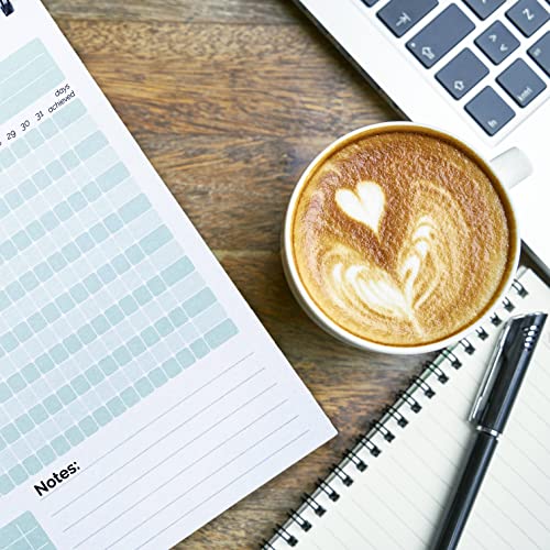 HADIGU Habit Tracker Calendar, (Undated 12 Month) with Spiral Bound and Hanger, A4 size (8.3"x11.7"), Habit Tracker Journal for Daily Weekly and Monthly Habit Tracking. - Image 3