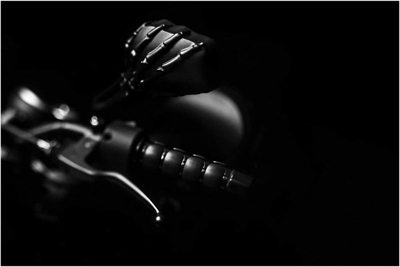 Kuryakyn Skeleton Hand Motorcycle Mirrors - Image 3