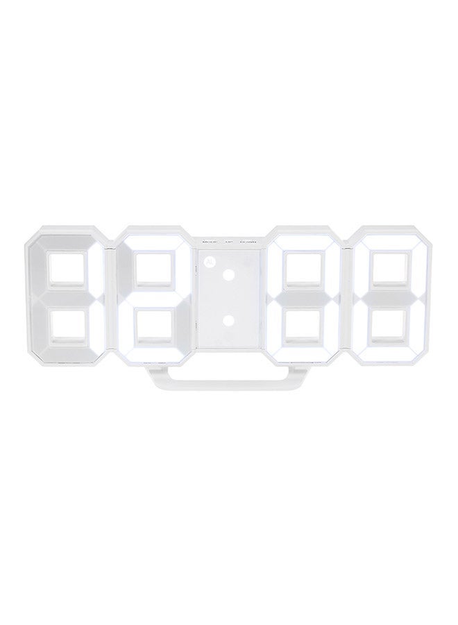 Multifunctional LED Digital Wall Clock 12H/24H Time Display With Alarm Plastic - Image 1
