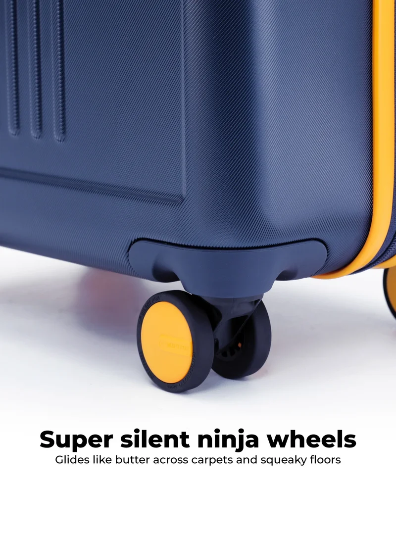 Mokobara The Transit Cabin Luggage - Polycarbonate Material | We Meet Again Sunray 2.0, Blue